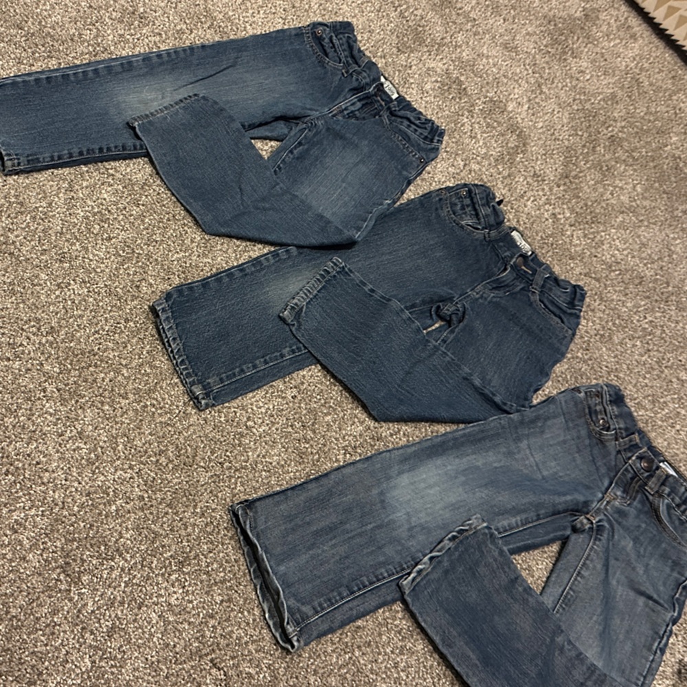 Set of 4 Blue Denim Jeans